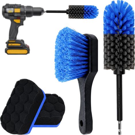 Brosse pour jantes de voiture, visseuse sans fil (1/5)