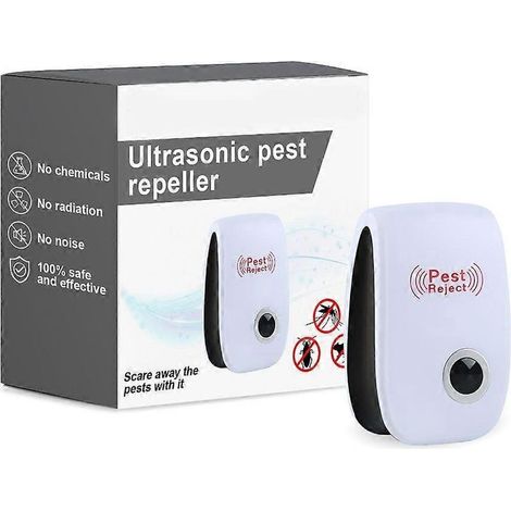 Répulsif antiparasitaire à ultrasons, répulsif électronique LED pour souris, appareil à brancher pour la lutte antiparasitaire