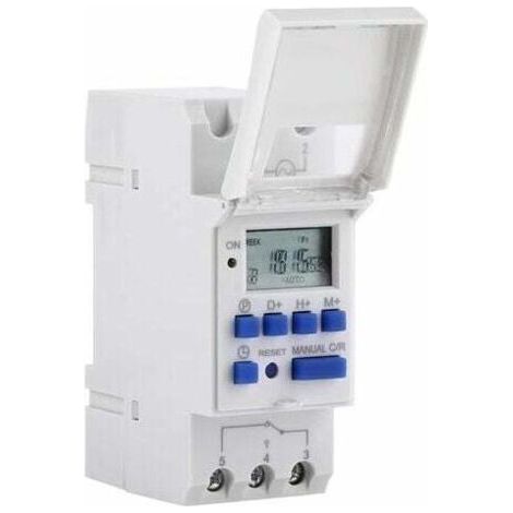 BUNTHAUS LCD Minuterie Programmateur horaire électrique hebdomadaire Numérique Timer Interrupteur 15A(220V) (1/5)
