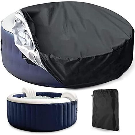 Bache Spa Gonflable, Couverture Spa Ronde, Bache Piscine Hivernage, Bache Hivernage Piscine Hors Sol, Bache Hivernage Piscine, Bache Salon de Jardin, Baches ImperméAbles pour Exterieur 210x90cm (1/4)