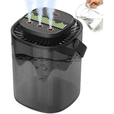 Humidificateur d'air pour chambre et bébé, 3L top fill 28db sans bruit, fonctionnement 24 heures sur 24, 3 modes et vapeur froide, LED (1/5)