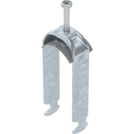 OBO Bettermann Bügelschelle 2056 2-fach 34-40mm Stahl tauchfeuerverzinkt, 50 Stück, 1186237 (1/2)