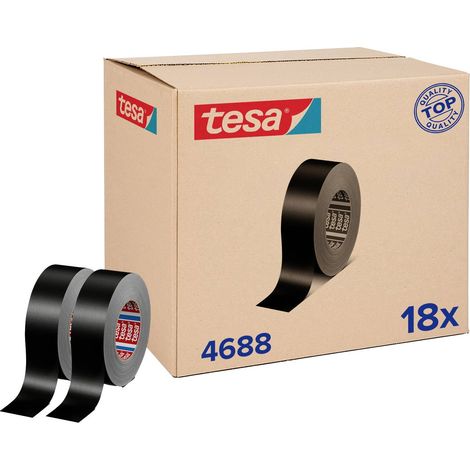 tesa tesaband 4688 Standard 04688-00000-00 Ruban adhésif toilé noir (L x l) 50 m x 50 mm 18 pc(s) Y782023 (1/3)