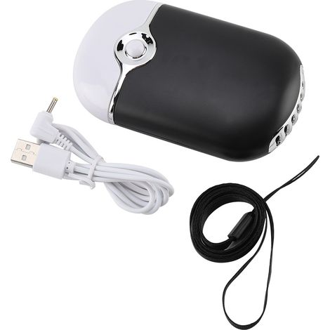 Ventilateur Sans Pale Portable - Refroidisseur D Air Usb Rechargeable Pour Bureau Et Voyage - Noir (1/5)