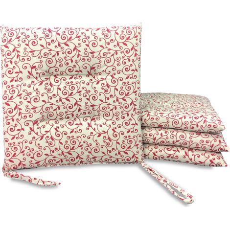 housse de chaise MORBIDONE DORY ARABESQUE ROUGE