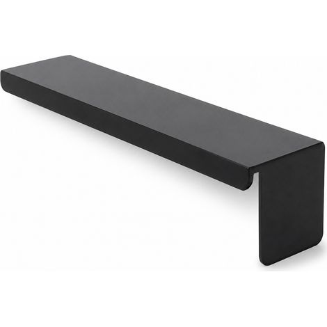 poignée de meuble noir mat invisible en acier modele 13 (1/5)