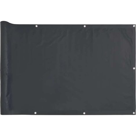 Écran d'intimité de balcon，Brise-vue，Paravents de balcon anthracite 300x120 cm PVC CFW310778 (1/5)
