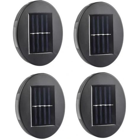4x Solar-Gartenlampen, Solar-Wandlampe