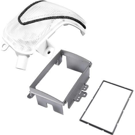 Répétiteur de clignotant pour rétroviseur extérieur avec façade d'autoradio double DIN (1/5)