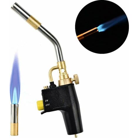 Torcia per saldatura a propano MAPP - Torcia professionale istantanea per idraulica e brasatura (senza gas)