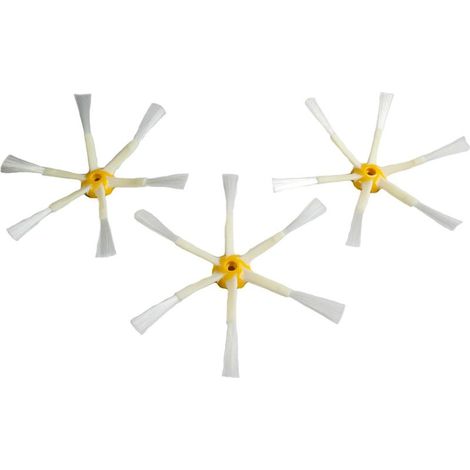 Pack con 3 cepillos laterales de 6 brazos para iRobot Roomba series 500, 600 y 700 n.º 5.0.0.3/6 (1/4)