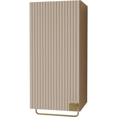 Armoire de salle de bain murale Panium I, Brun clair, Murale, Le nombre de portes: 1, 73x35x35cm, MDF, Stratifié, Nombre de tiroirs: 0