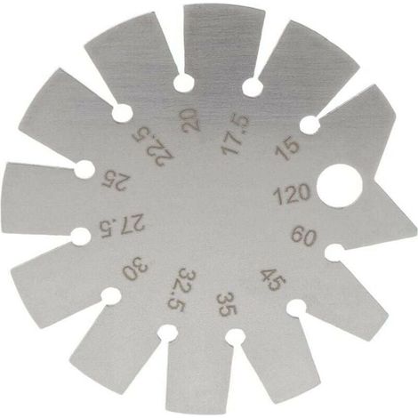 Edelstahl-Winkelmesser mit Messbereich von 15° bis 120° (1/4)