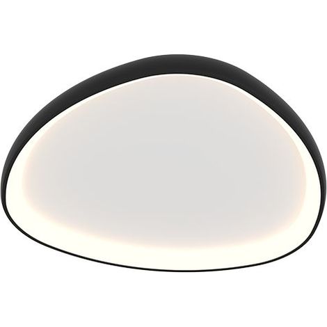 Plafonnier LED 32W Variable Noir Mat Zambelis - Blanc chaud - 3000K (1/3)