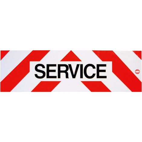 Maxter – Panneau de signalisation adhésif en aluminium 500 x 150 mm – Fixation rapide sans outils – Résistant aux intempéries – Pour véhicules pilotes