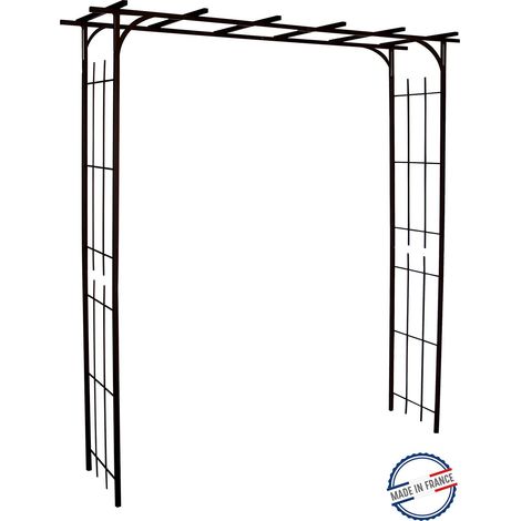 Louis Moulin Grande Pergola - Tubo quadrato per pianta rampicante in ferro invecchiato, 187 x 40 x 198 cm, 3036 (1/4)