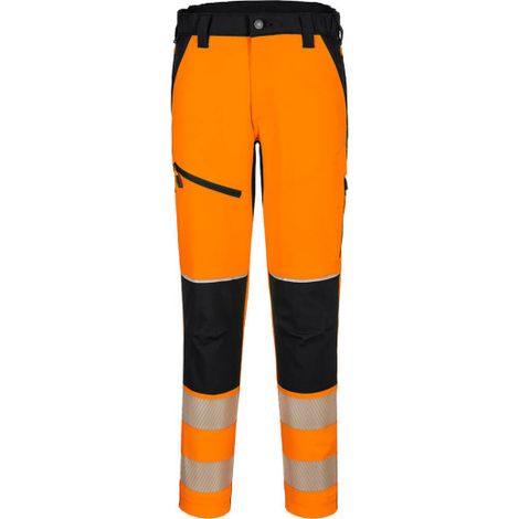 Pantalones PW3 de alta visibilidad y tejido elástico T140 XXL Naranja/Negro (1/2)