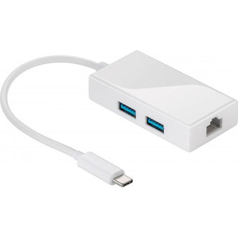 Hub usb Goobay SuperSpeed 2 Porte usb 3.0 A Femmina Bianco (1/4)
