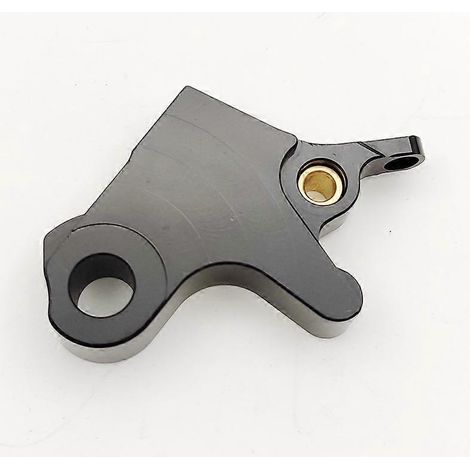 Compatible avec Honda CG125 Pearl River, Wuyang New Continent et Honda 150 : frein à tambour avant en alliage, poignée de klaxon réglable (avant noir). (1/5)