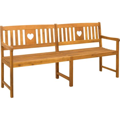 vidaXL  Outdoor Bench  Natural 180 x 55.5 x 90 cm Solid Acacia Wood