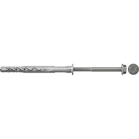 Fischer Goujon long SXRL 8 x 60 mm FUS Vis hexagonale avec rondelle acier inoxydable A4 - 540135 (1/3)