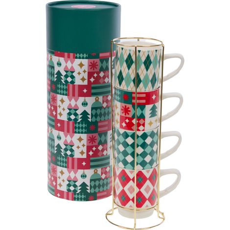 Amadeus - Coffret 4 tasses déjeuner Santa (1/3)