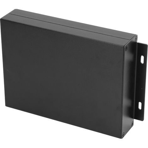 Boîtier aluminium étanche 33x114x150mm noir mat pour projet DIY, 2 coffrets avec plaques et vis, type séparé (1/5)