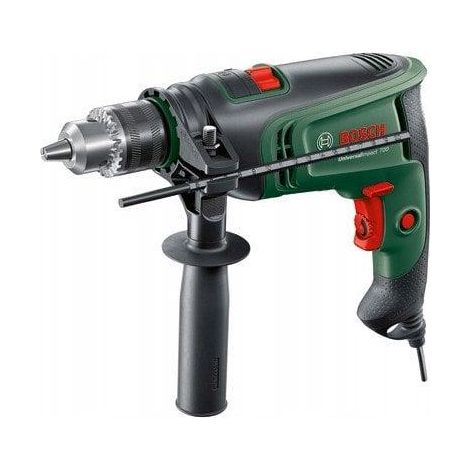 Bosch WIERTARKA UDAROWA UNIVERSAL IMPACT 700 ZUW - Taladro percutor de 700W, alta potencia, ideal para perforaciones en madera, metal y mampostería, diseño ergonómico y compacto