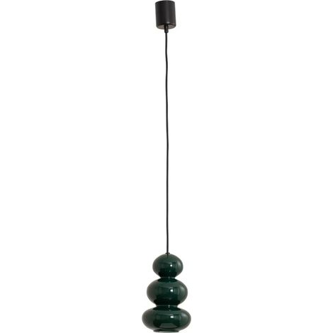 [GEBRAUCHT] B-Ware Oman Hängeleuchte Pendelleuchte Glas Dunkelgrün Glänzend Glasleuchte 14 Cm