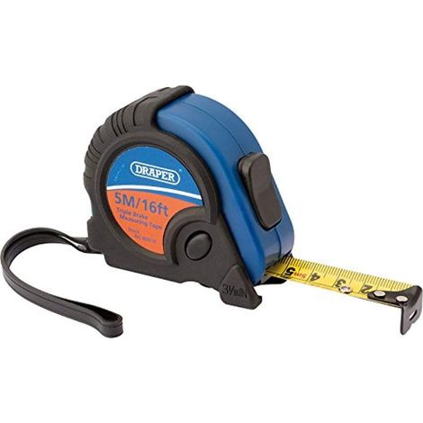 Draper 82818 - Nastro di misurazione professionale, colore: nero e blu, 5 m