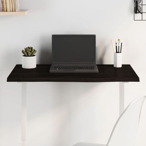 vidaXL Tablero de mesa madera roble tratada marrón oscuro 80x40x2 cm (1/5)