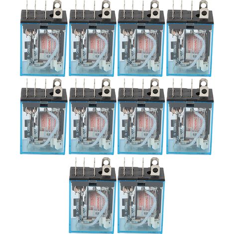 10 relais de puissance électromagnétiques DPDT LY2N-J 5A 8 broches (220 V CA) (1/5)