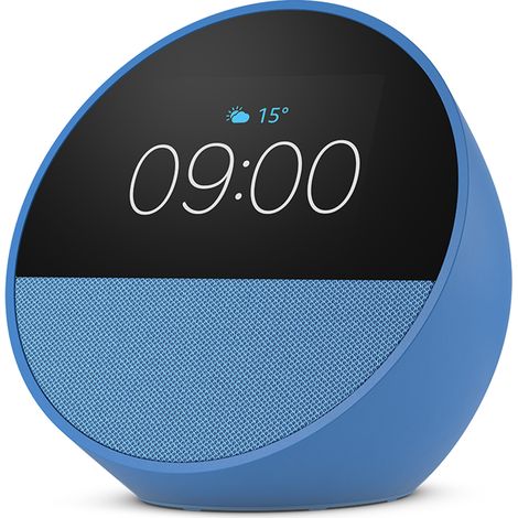 Amazon Nuovo Echo Spot (modello 2024) Sveglia intelligente con suono di qualità e Alexa Blu (1/5)
