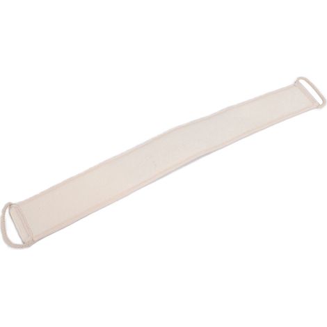 Ceinture exfoliante en luffa pour le dos, douce et élastique, accessoire de nettoyage pour le bain et la douche. (1/5)