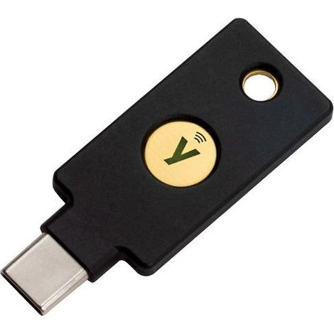 Chiave di sicurezza bancaria Yubico YubiKey 5C NFC FIDO2 U2F (1/4)