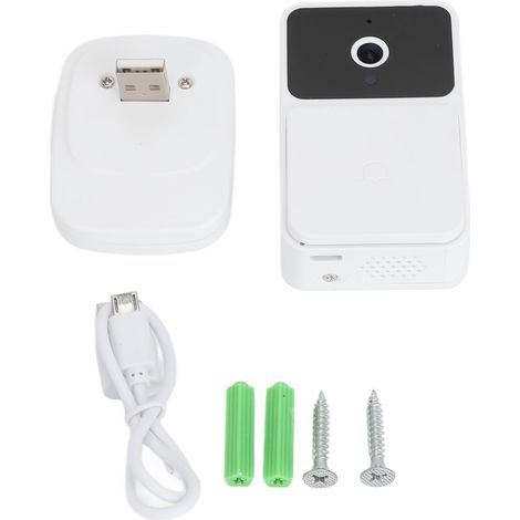 法语标题(不超过180字符):
Sonnette WiFi intelligente avec visiophone sans fil, surveillance vidéo à distance et lampe infrarouge 850N.