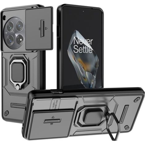 Étui avec béquille pour objectif de caméra OnePlus 12 5G, noir