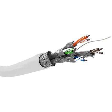 Goobay 94217 cable de red Blanco 100 m Cat6 S/FTP (S-STP)