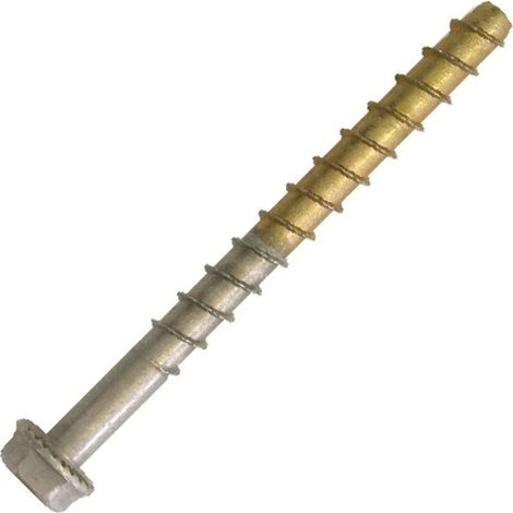 Vis Béton Bimétal Inox A4 Acier brut Tête hexagonale TH 10X100 - 1 pièce (1/2)