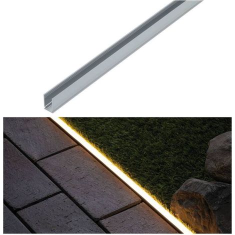 – Profilé aluminium Plug&Shine 1m – Système d'éclairage LED extérieur – Installation facile – Protection IP68 pour usage extérieur (1/5)