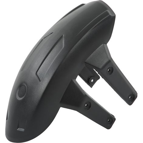 Schwarzer ABS-Metall-Motorrad-Hinterradkotflügel, universeller Spritzschutz für 12-18 Zoll Räder, Montagesatz inklusive. (1/5)