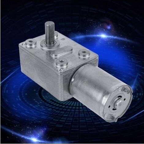 Moteur d'entranement à vis sans fin à couple élevé réversible DC 12V Moteur de réduction (40RPM) (1/4)