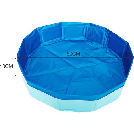 Piscine pour Chien Baignoire Chien Piscine Pliable en PVC Anti-Glissant Baignoire Pliable pour Animaux de Compagnie (1/5)