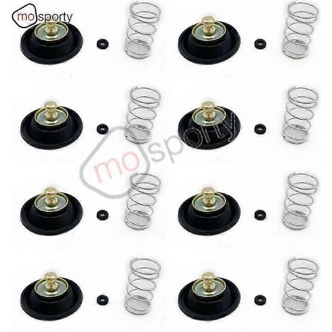 Kit de réparation de membrane de soupape de coupure d'air de carburateur compatible avec Honda CB250N, CB250T, CB400A, CB400F, CB400N, CB400T, CM400T, CX500 et CX 500 ENSEMBLE DE 8 (1/3)