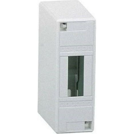 Schneider Electric – Coffret électrique nu 2 modules saillie – IP30 – Boîtier auto-extinguible – 63A – Rail DIN – 13392