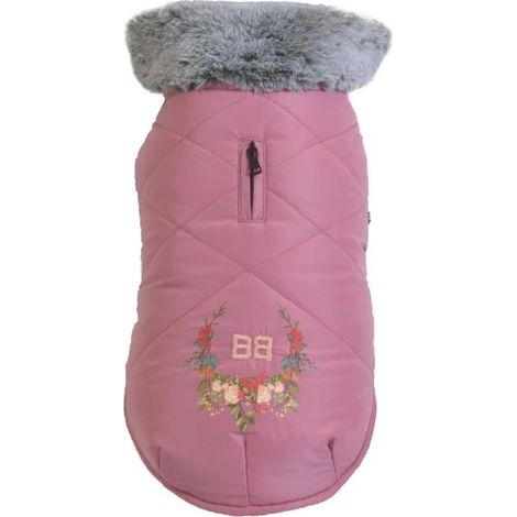 Giubbotto imbottito Pretty Rosa 40 M: Giubbotto imbottito Pretty Rosa con colletto e rivestito internamente con morbida fodera
