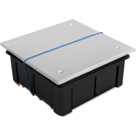 Caja de Empalme y Derivación Empotrable C12 con Tornillos 105x105x51 mm  Blanco (1/2)