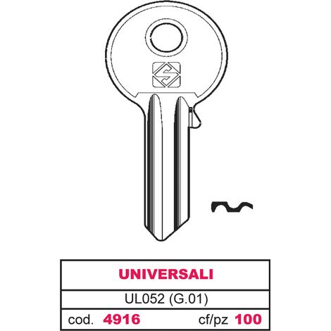 Silca CHIAVE ASC UL052 (G.VAB 0) UNIVERSALE 100.00 pz