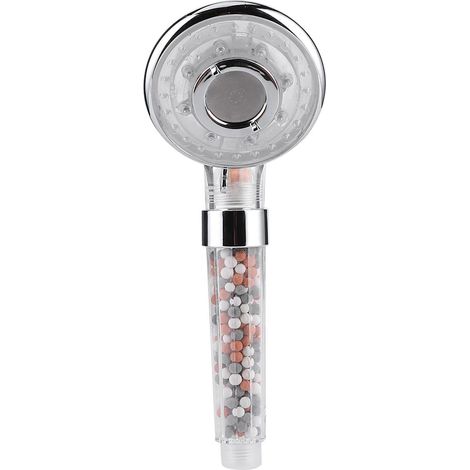 LED-Handbrause mit negativen Ionen, wassersparender Hochdruck-Duschkopf fürs Badezimmer (1/5)