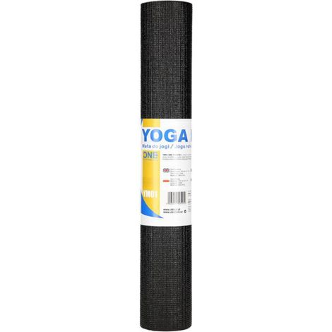 Tapis De Yoga - 173,5 X 61 Cm - Épaisseur 3 Mm - Antidérapant - En Pvc - Noir - 1 Pièce (1/5)